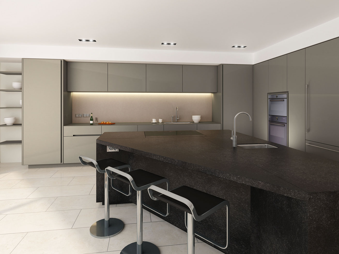 kitchen Render 3D Visualization interior design  kitchen design rendering CGI architecture 3D model VisEngine