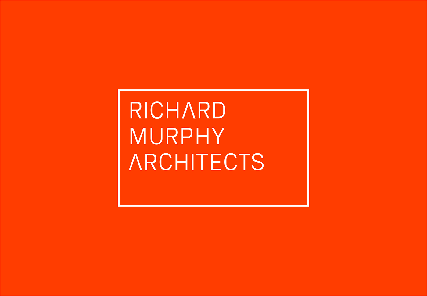 identity architecture branding  type typography   print red brand architect logo