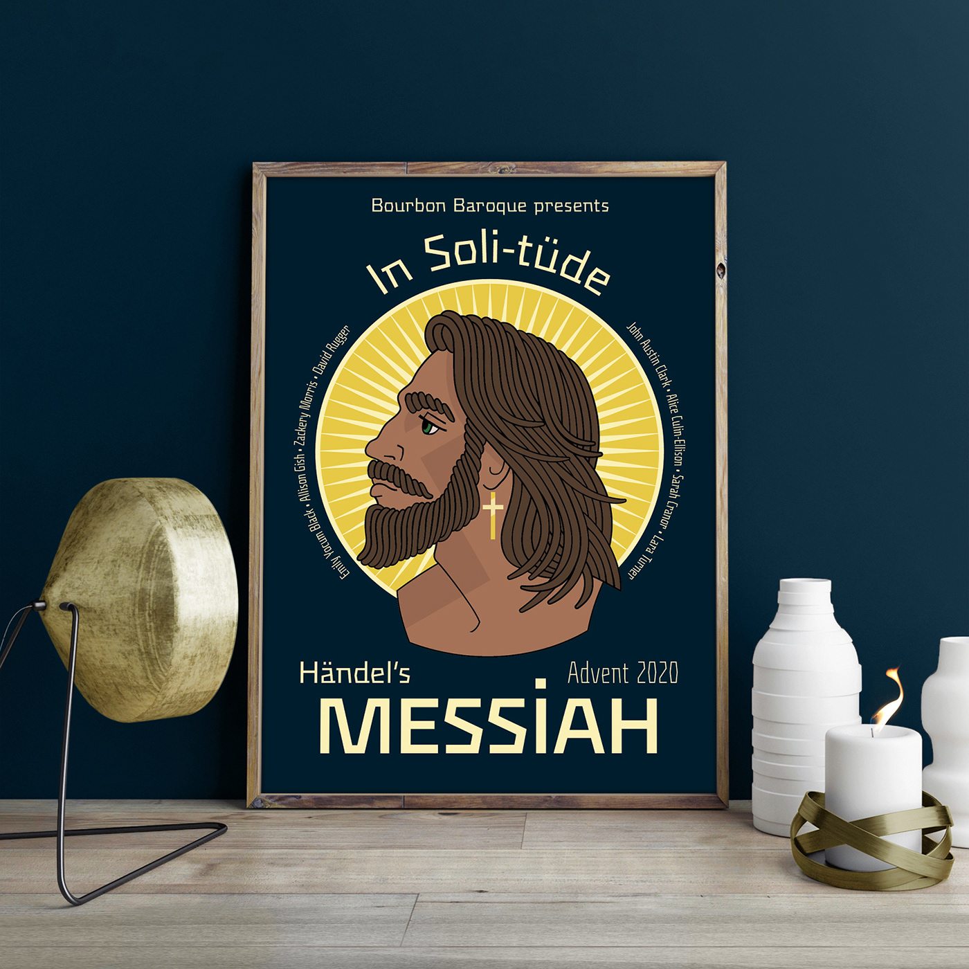 Advent baroque holidays ILLUSTRATION  jesus music poster Messiah pandemic Documentary 