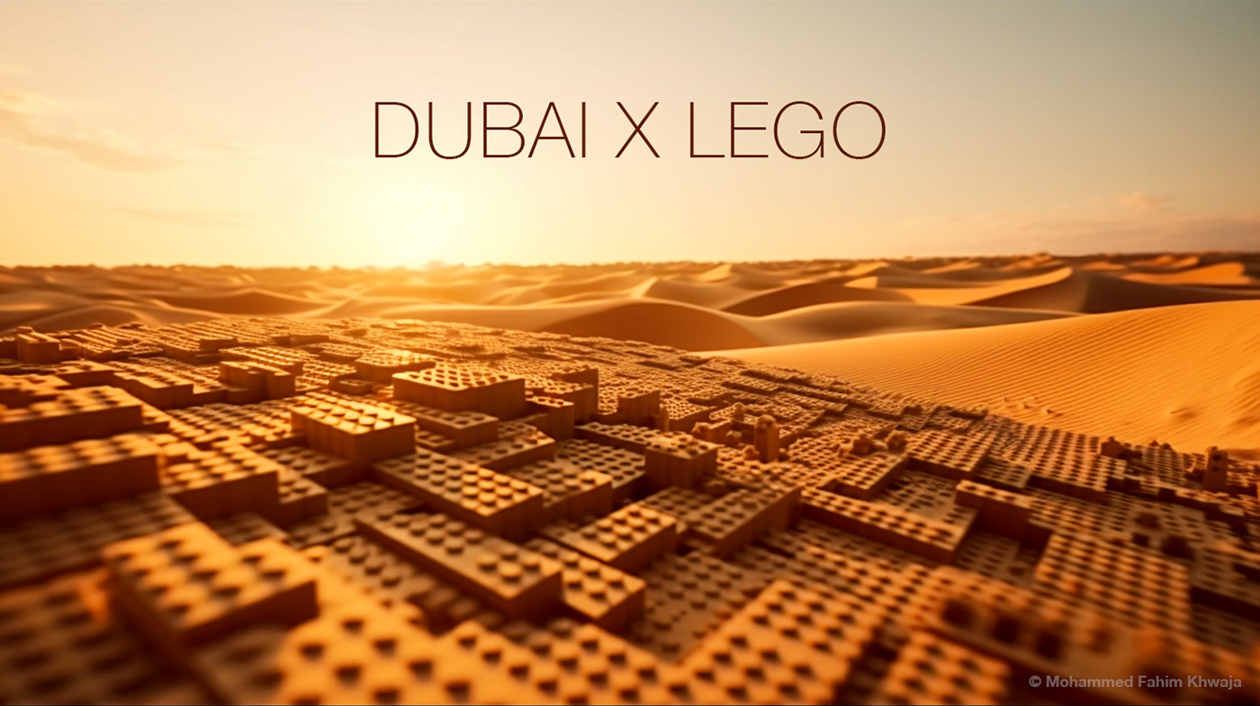 dubai artificial intelligence LEGO Burj Khalifa skyscraper Mohammed Fahim Khwaja ai atlantis dubai Emirates Airlines Whimsical Lab