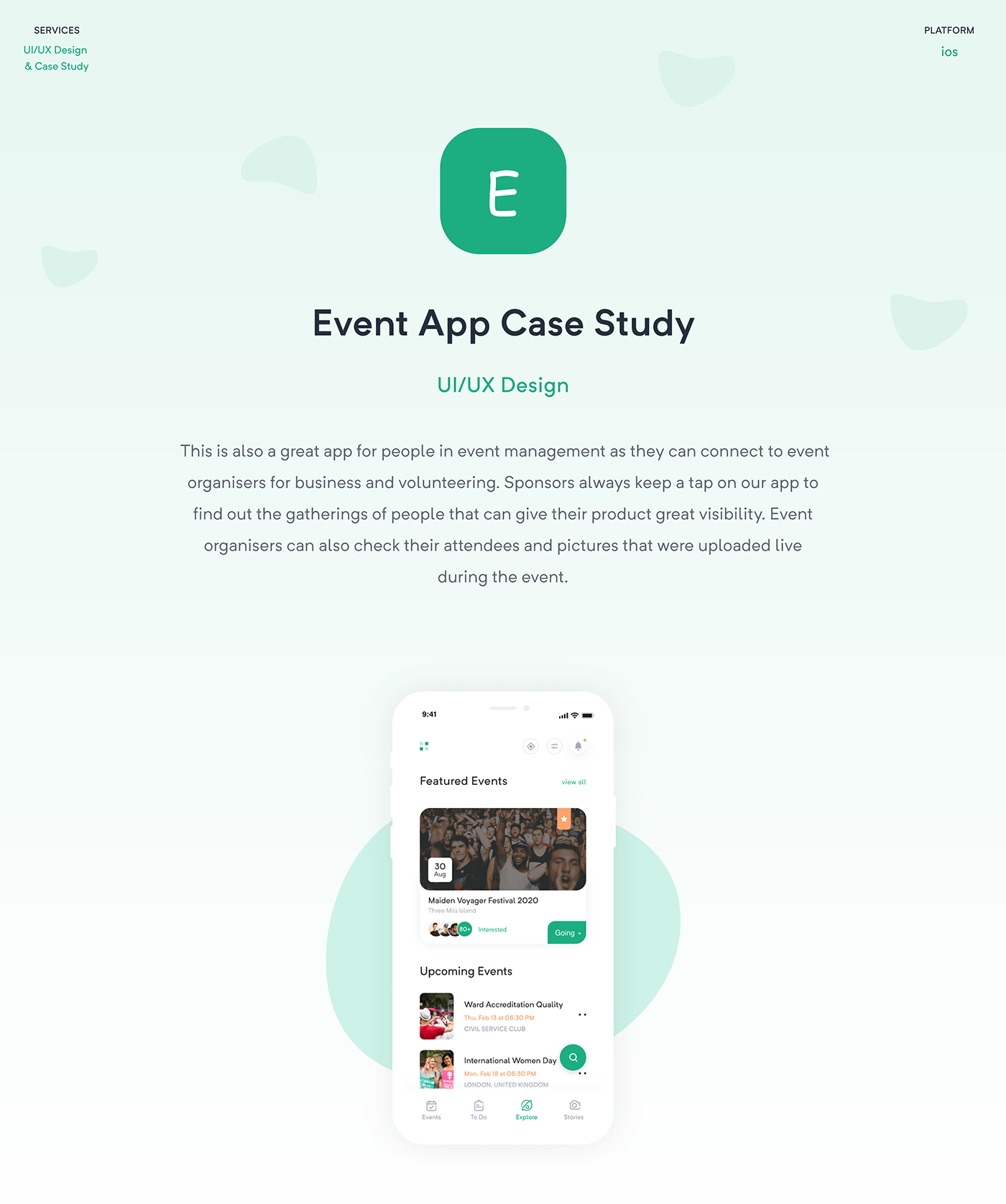 #Case Study #Event app #event booking app #event finder app #Ios App #UX case study