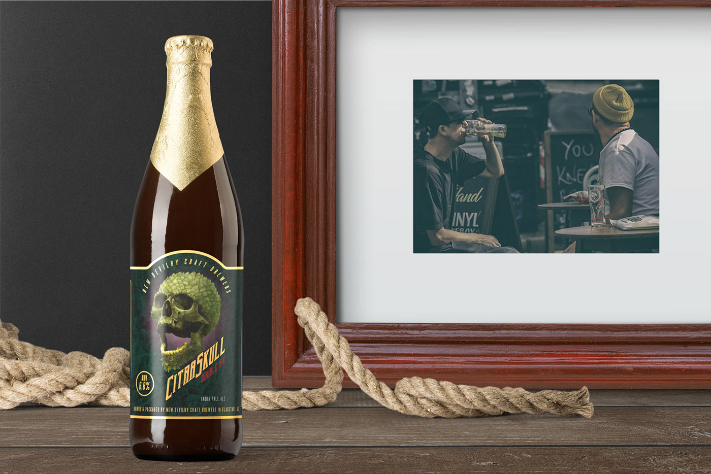 beer Label Spirits wine skull hops IPA ale Packaging craft