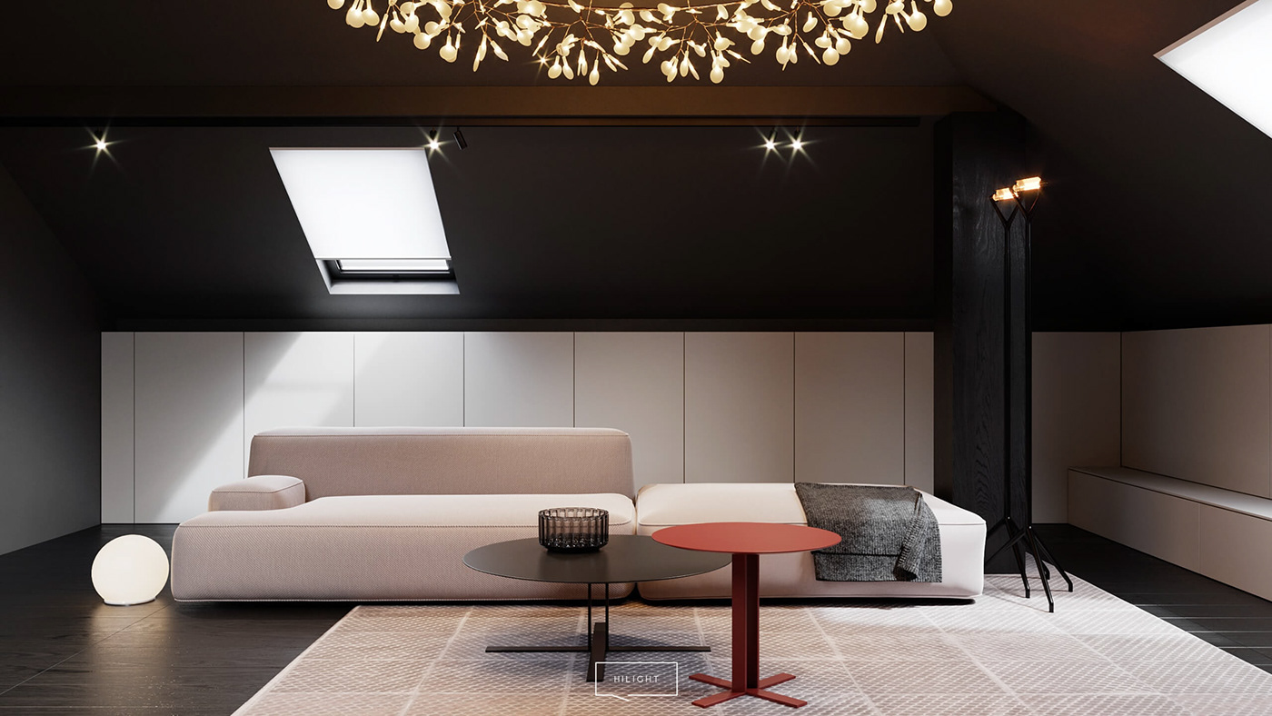Interior minimal design hilight living modern contemporary