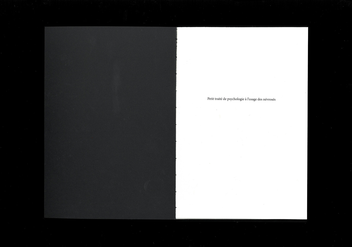 neurosis black White blackandwhite publication typography   edition design editorial Layout