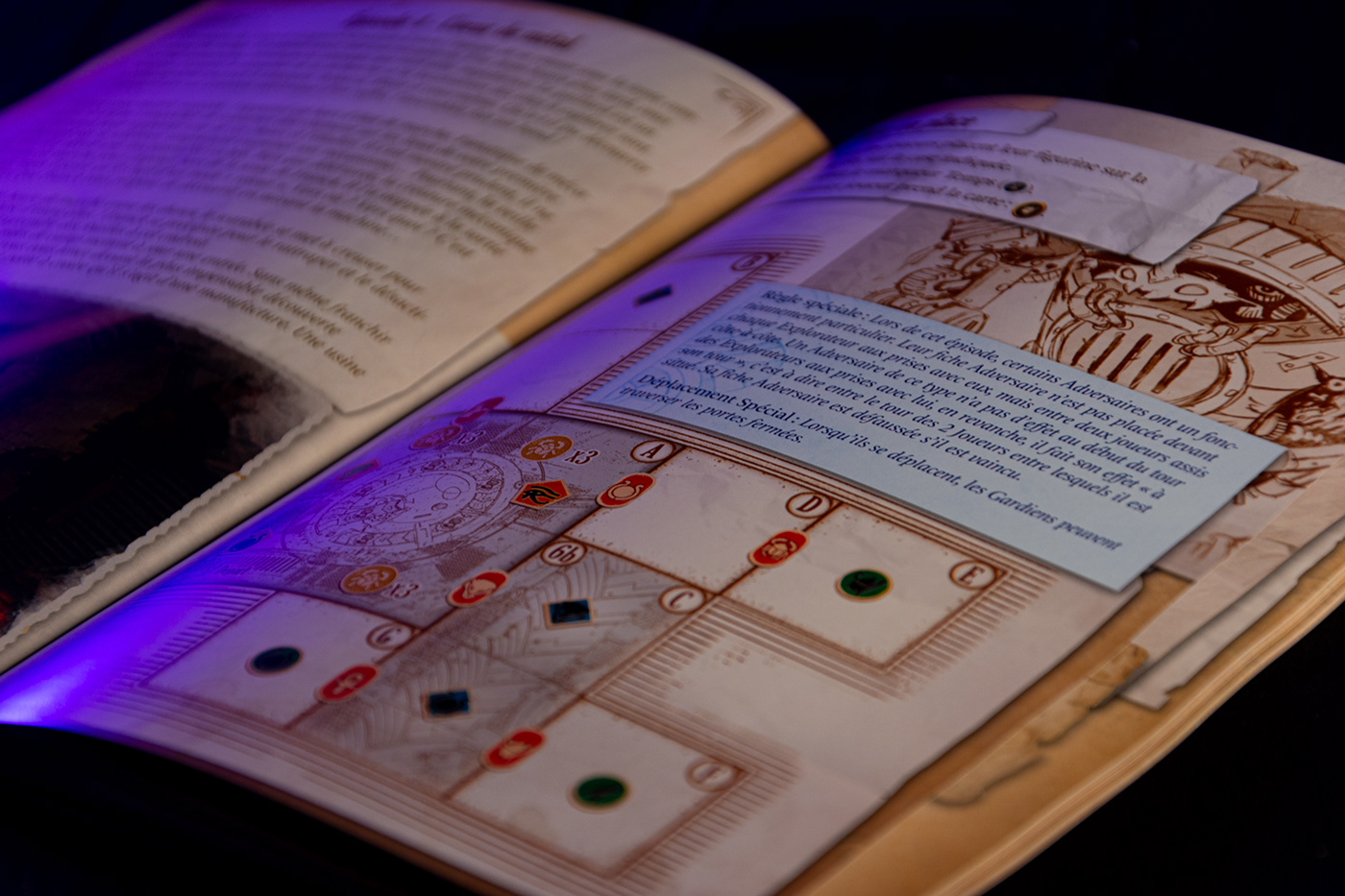 board game card miniatures egypt pulp STEAMPUNK adventure Dungeon Crawler game