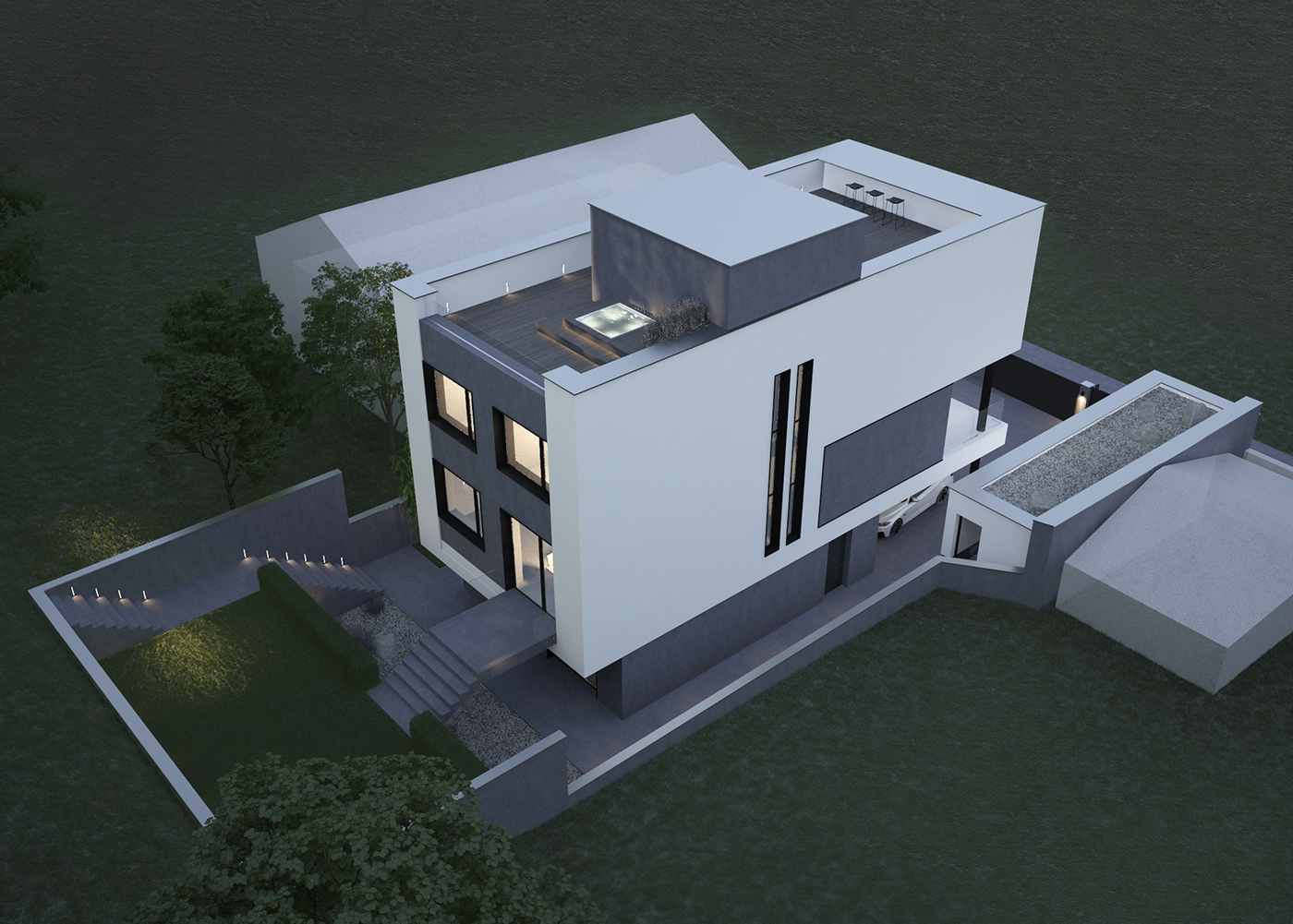 modern architecture Residential house