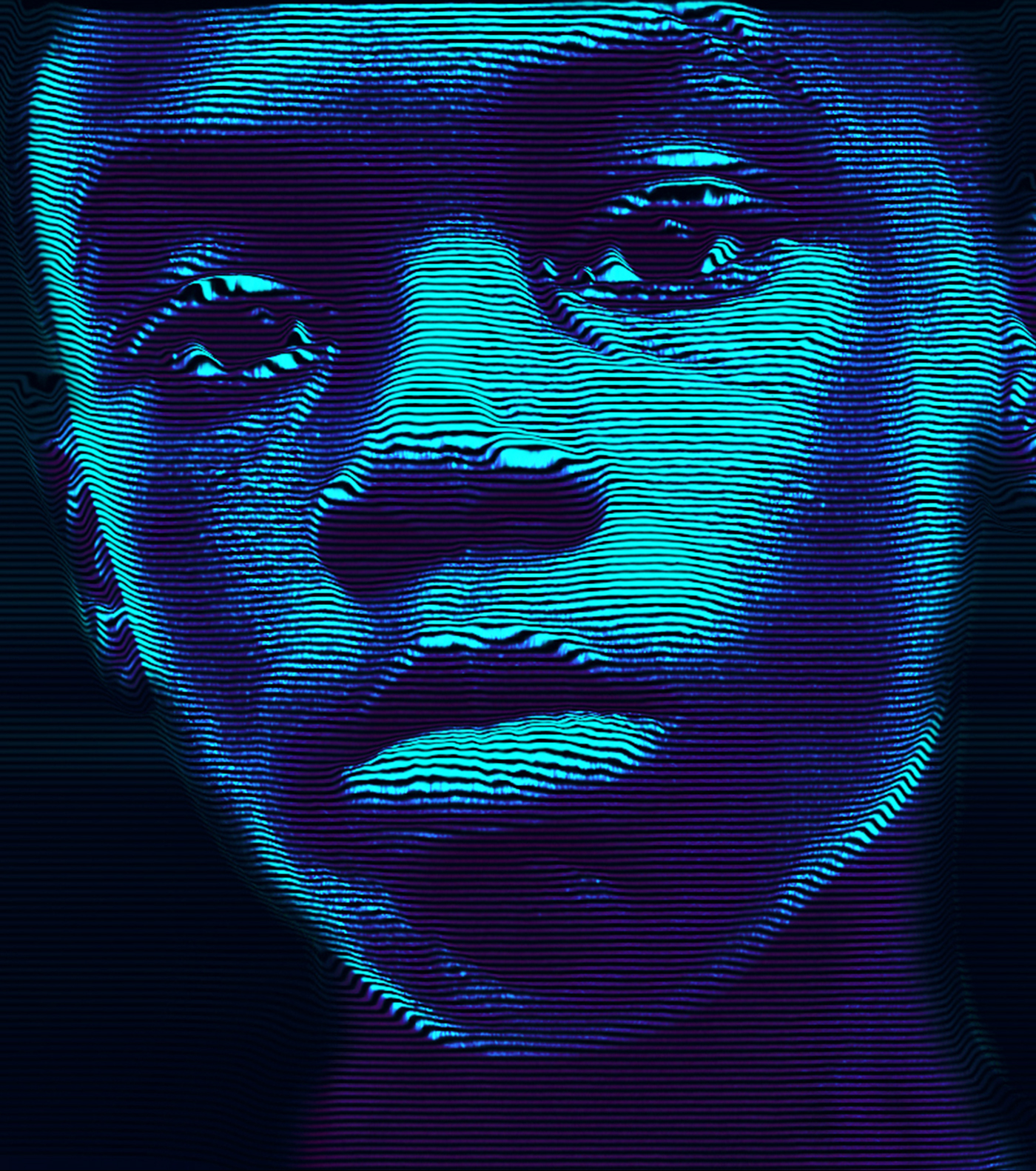displace moonlight movie poster Moonlight movie colours lines Glitch barry jenkins Film  