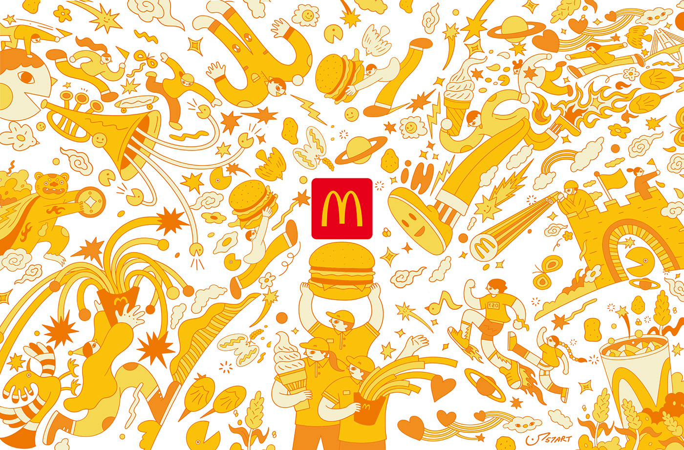 ILLUSTRATION  design McDonalds posterdesign poster art ai artwork Graphic Designer idea 57art