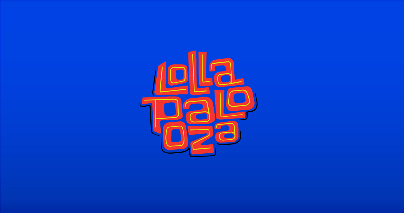 festival lollapalooza graphic design  social media marketing   Event tickets music concert merchandising