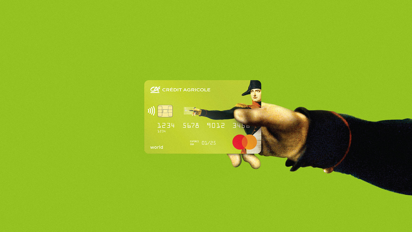 aimbulance Bank credit card green money napoleon paint