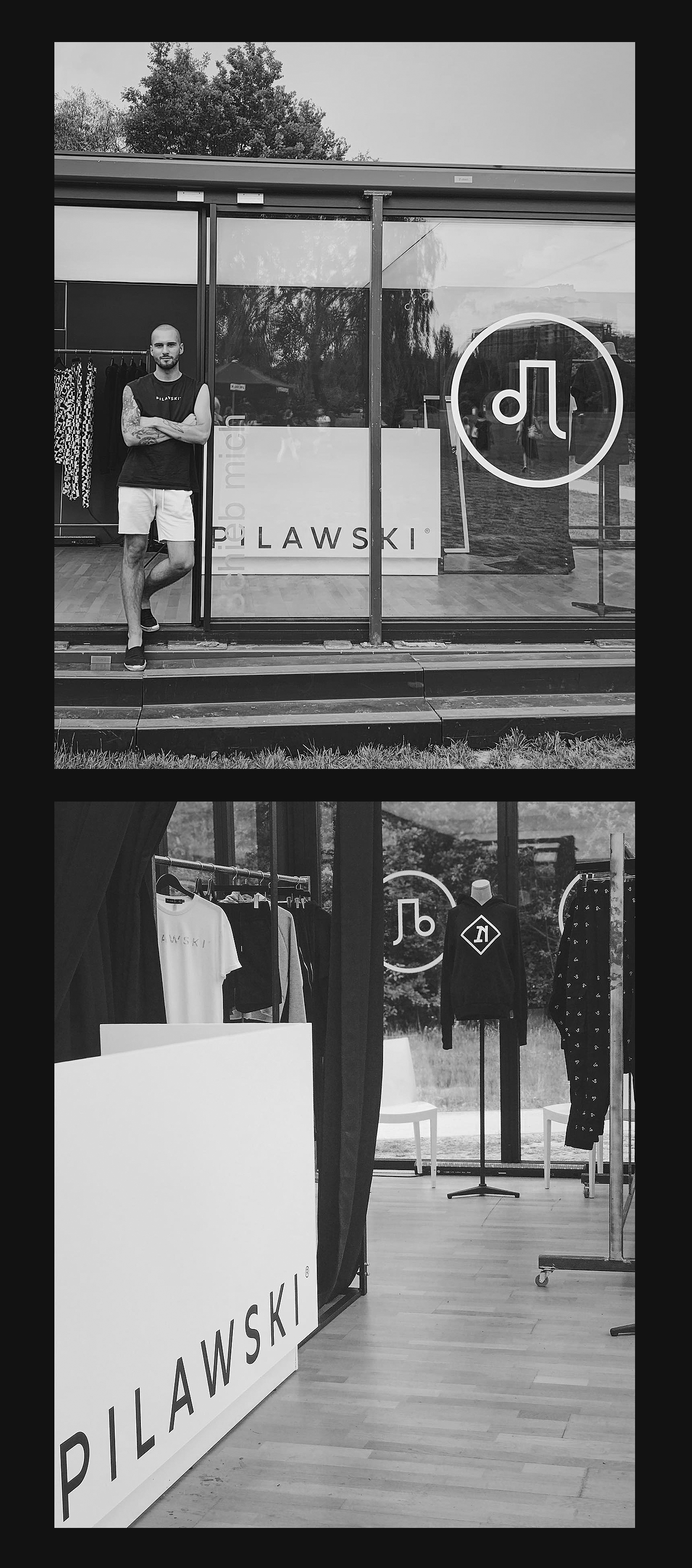 Fashion  pilawski branding  elegant black designer Monochromatic simple prestige art