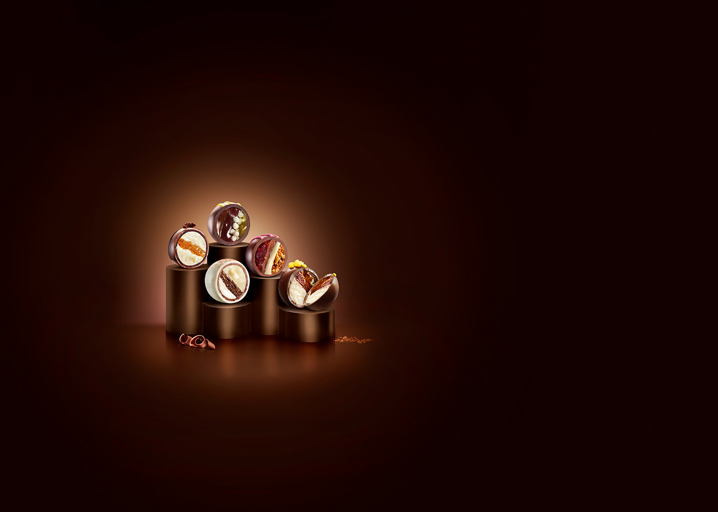 Fabelle chocolates ITC desert Advertising  foodphotography Photography  Production Qench