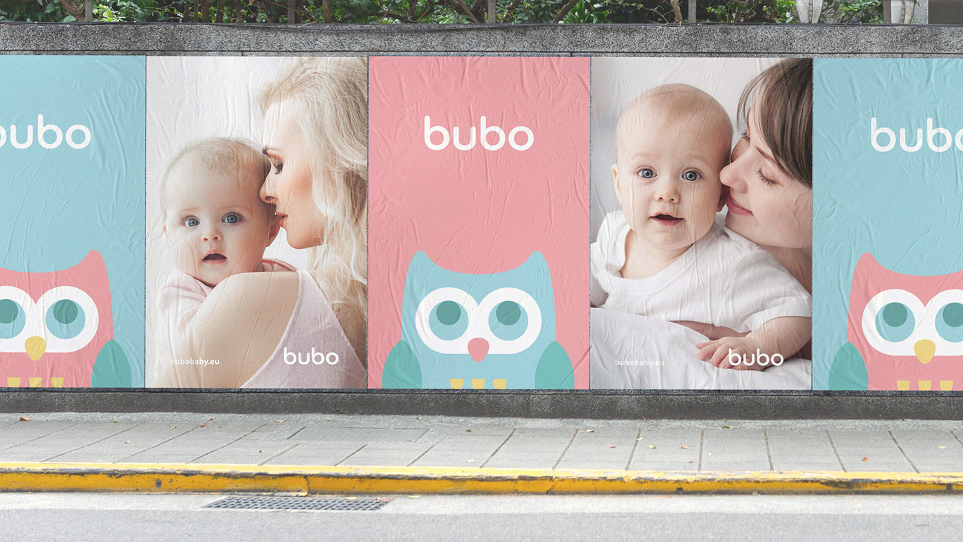 baby brand branding  children identity logo Love mother owl stroller
