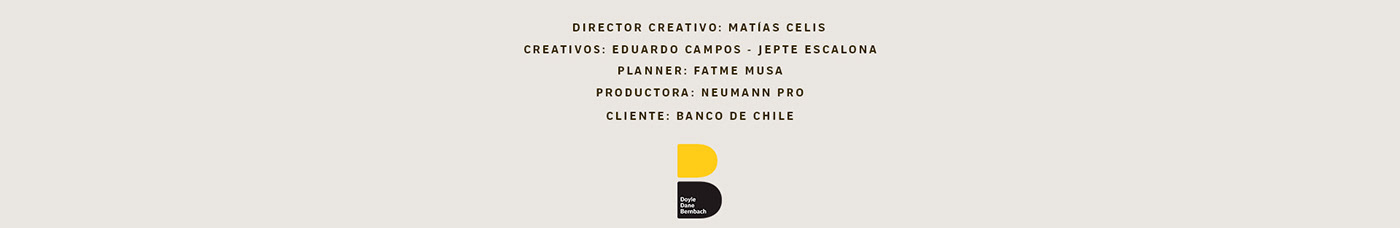 ads adverstising art direction  Banco de Chile case commercial DDB digital Film   тв