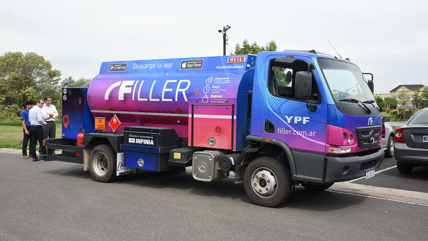 YPF Filler tanker truck