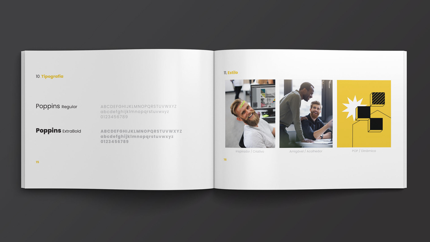 book brand branding  design editorial guidelines logo logofolio treecom joinville