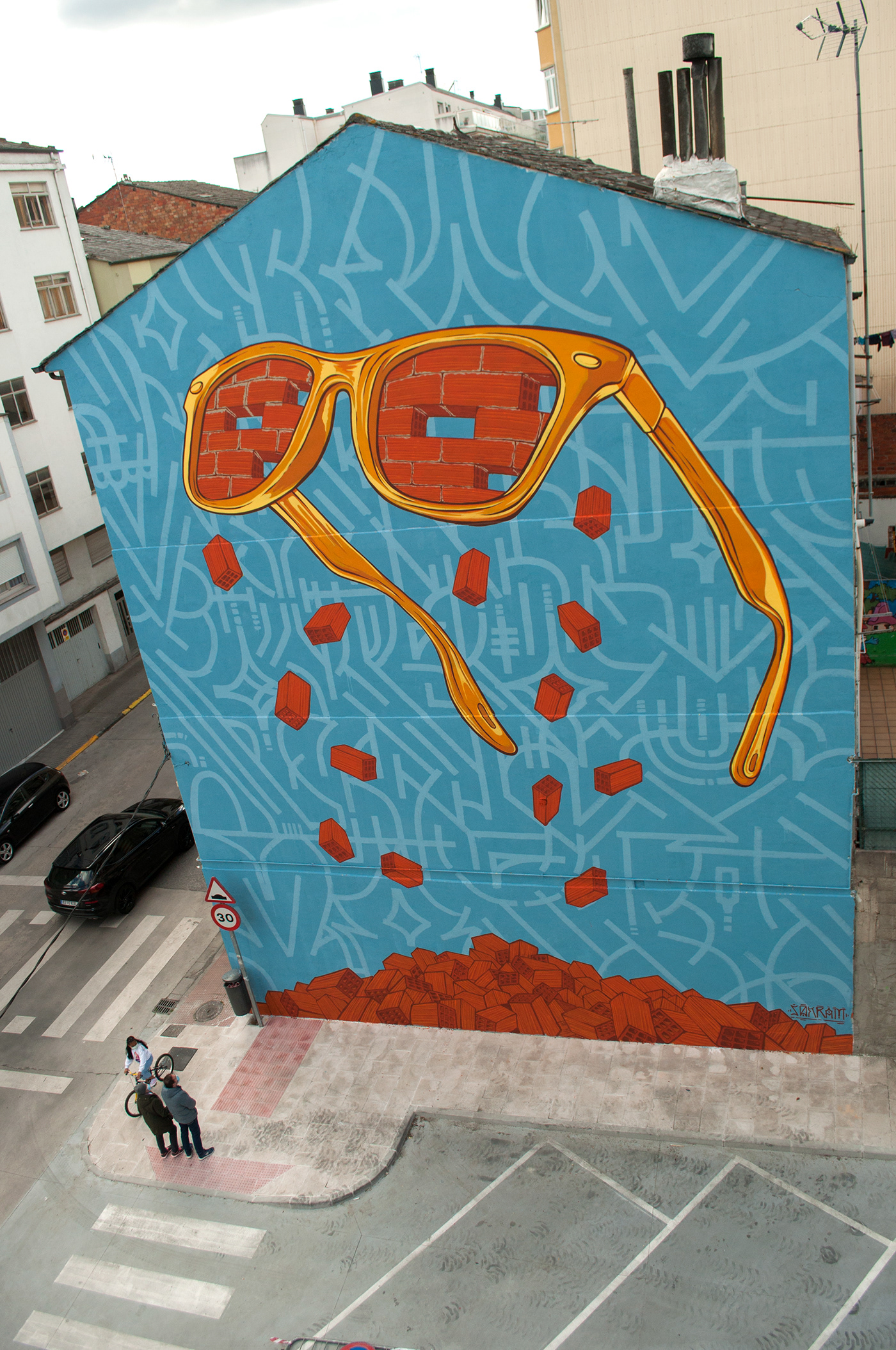 arteurbano diseño glasses Graffiti ilustration Mural MURALISMO pixação streetart wall