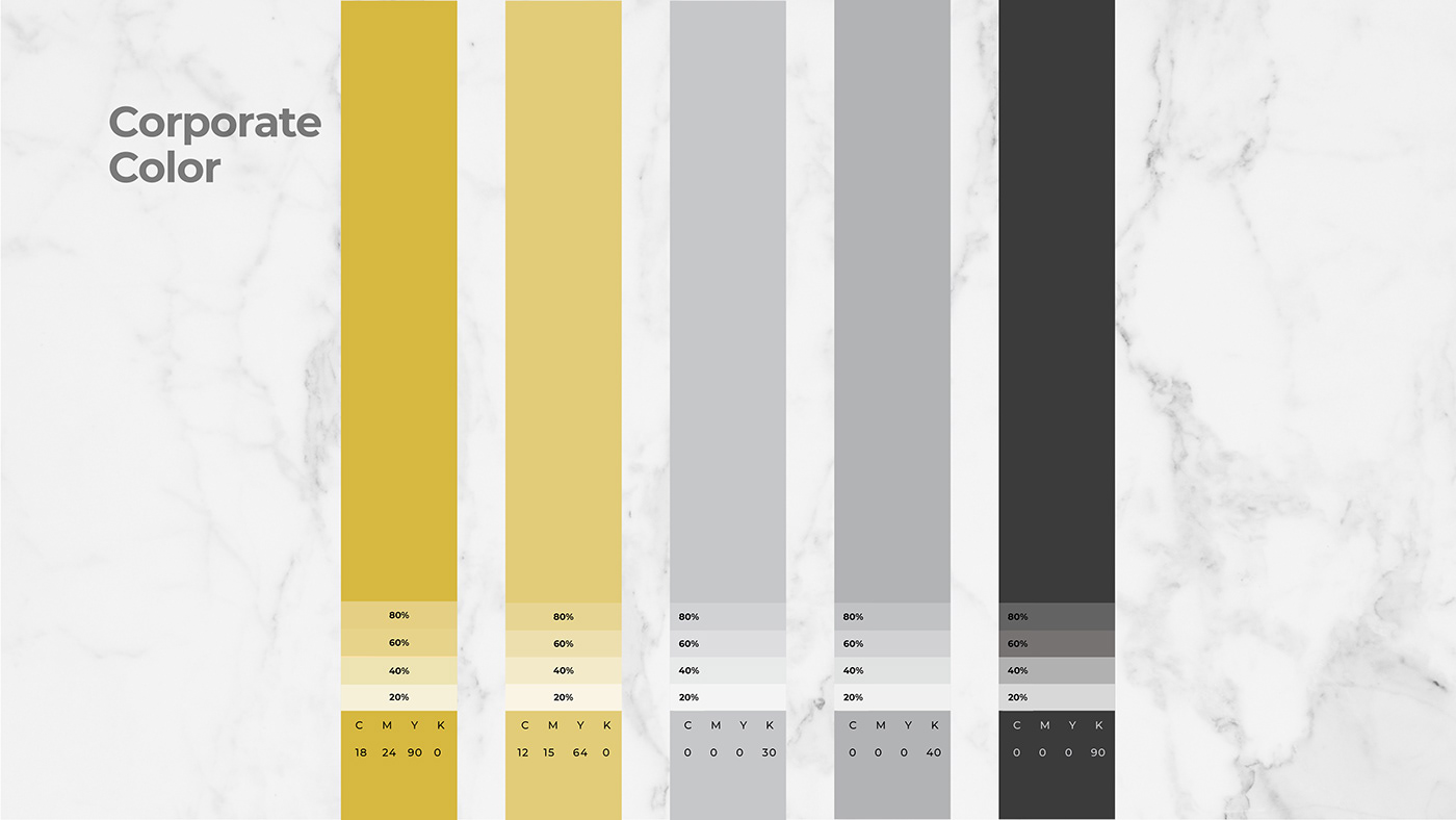 black branding  gold graphic design  identity logo logos Marble stationary