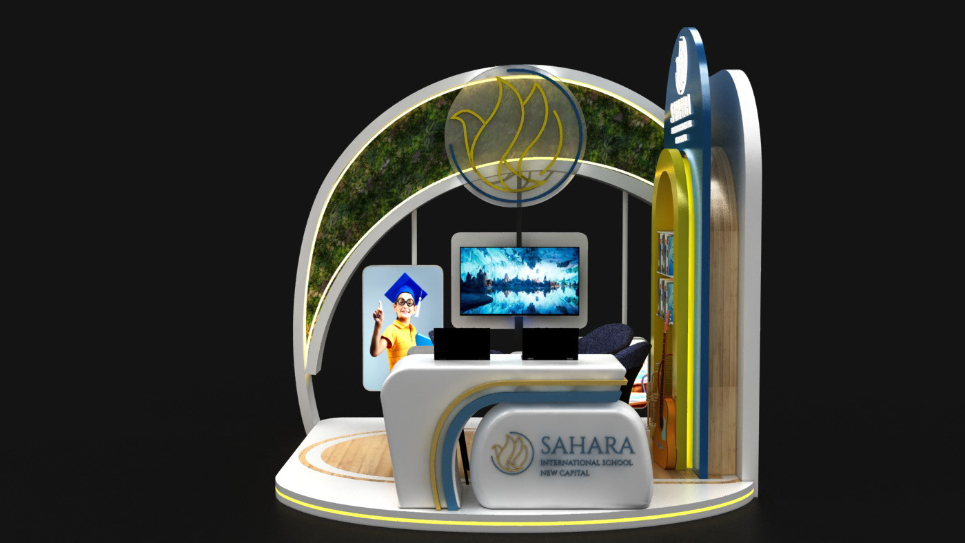 booth booth design Exhibition  Outdoor Booth sahara Trade Show