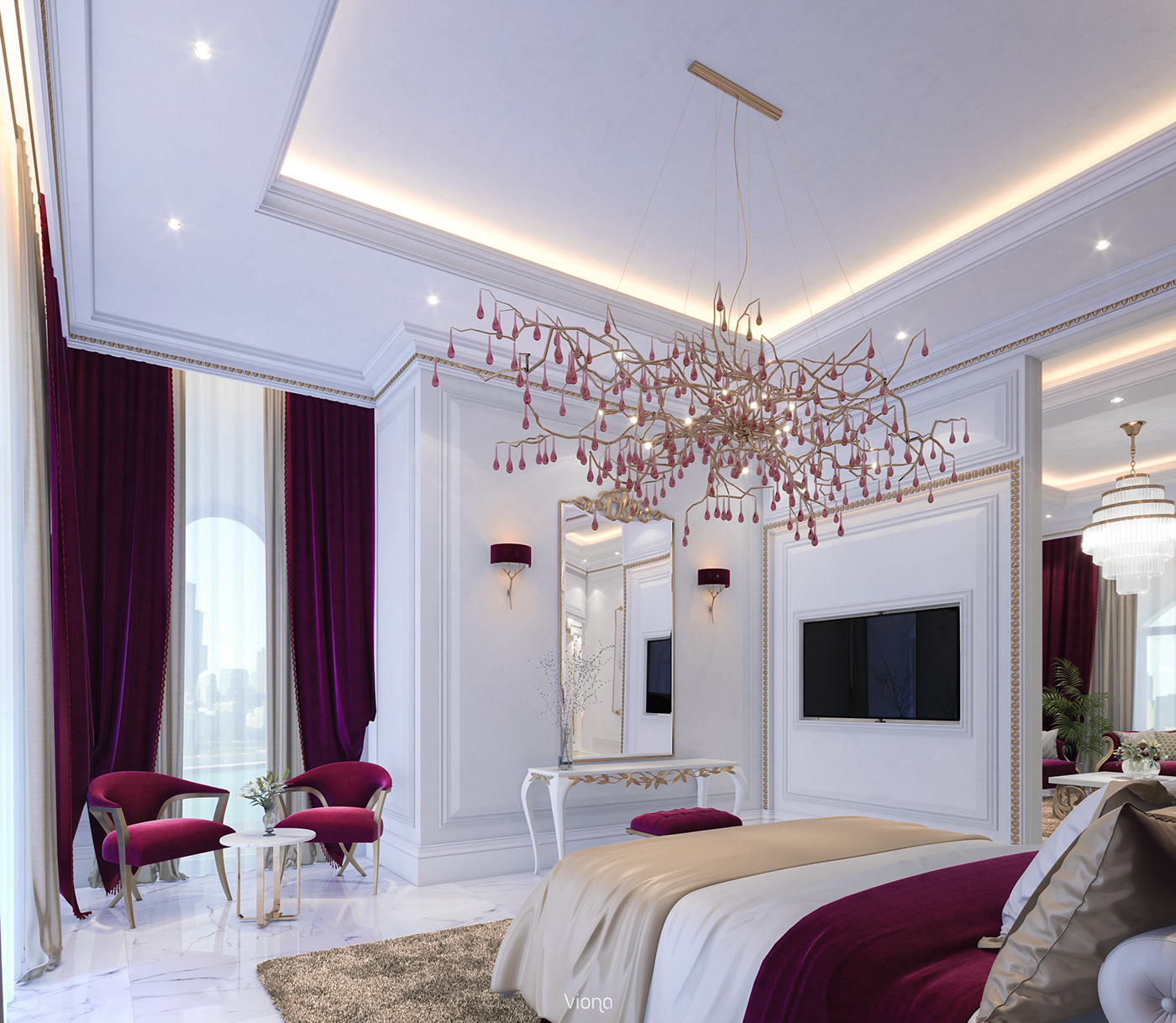 Interior luxury new classic simple design visual viona studio Render