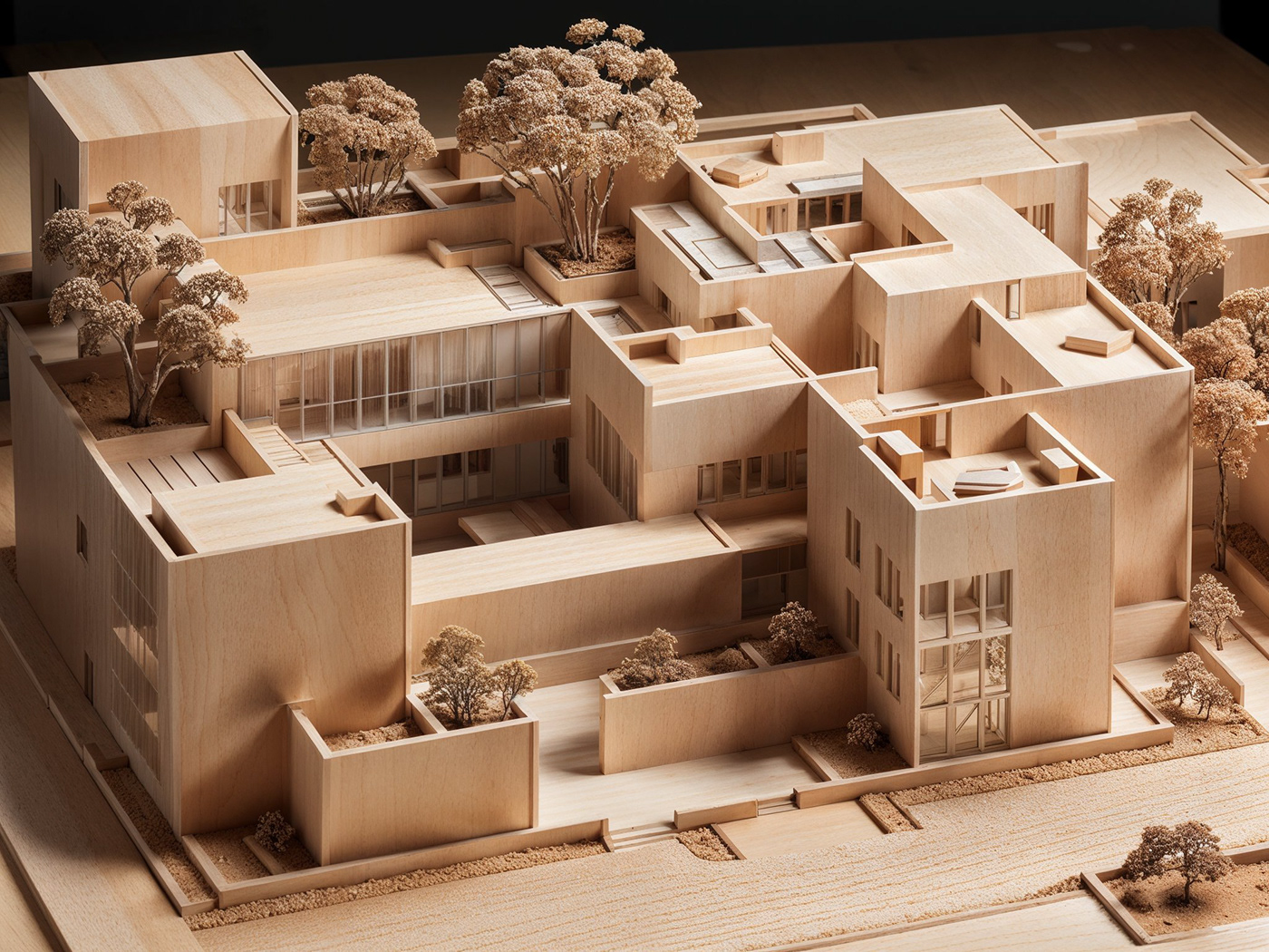 architecture architectural design maquette 3d modeling visualization Render