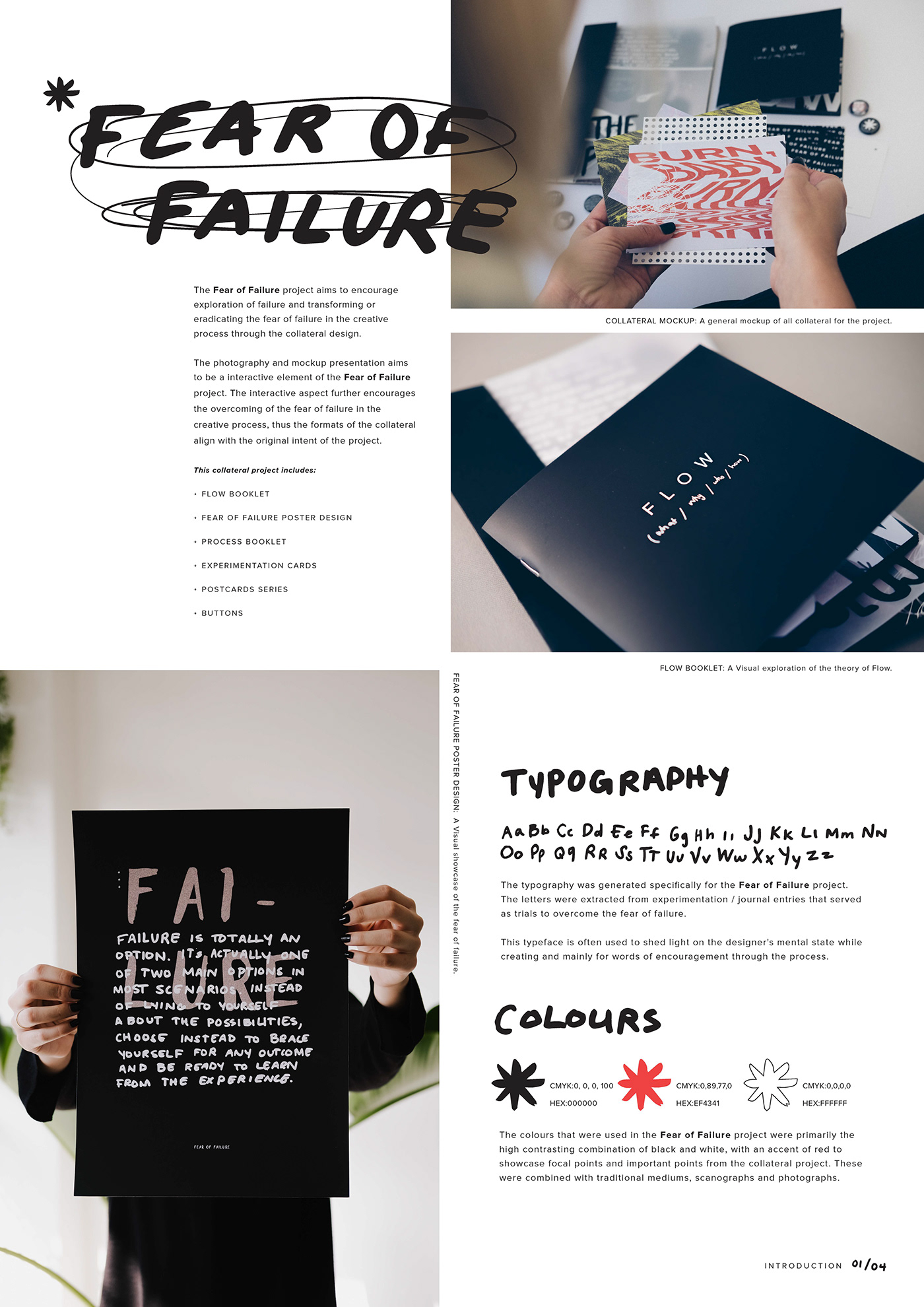 Fear of Failure failure fear design graphic design  typography   editorial design  Layout Design Collateral