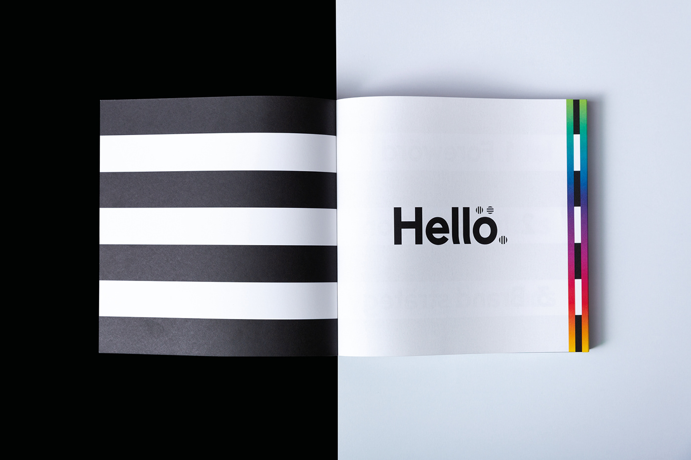 black CI collage corporate design german ILLUSTRATION  rainbow rocketandwink White