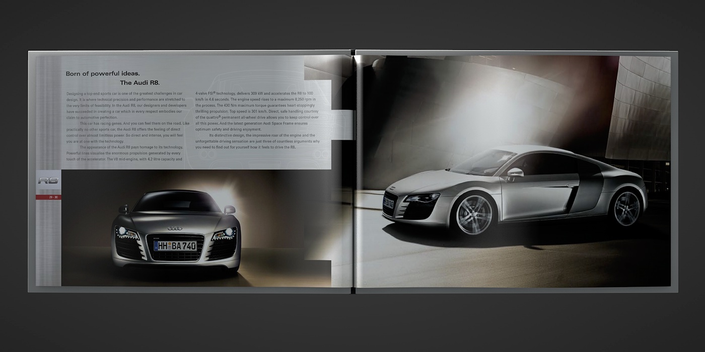 Audi brochure Catalogue car  range