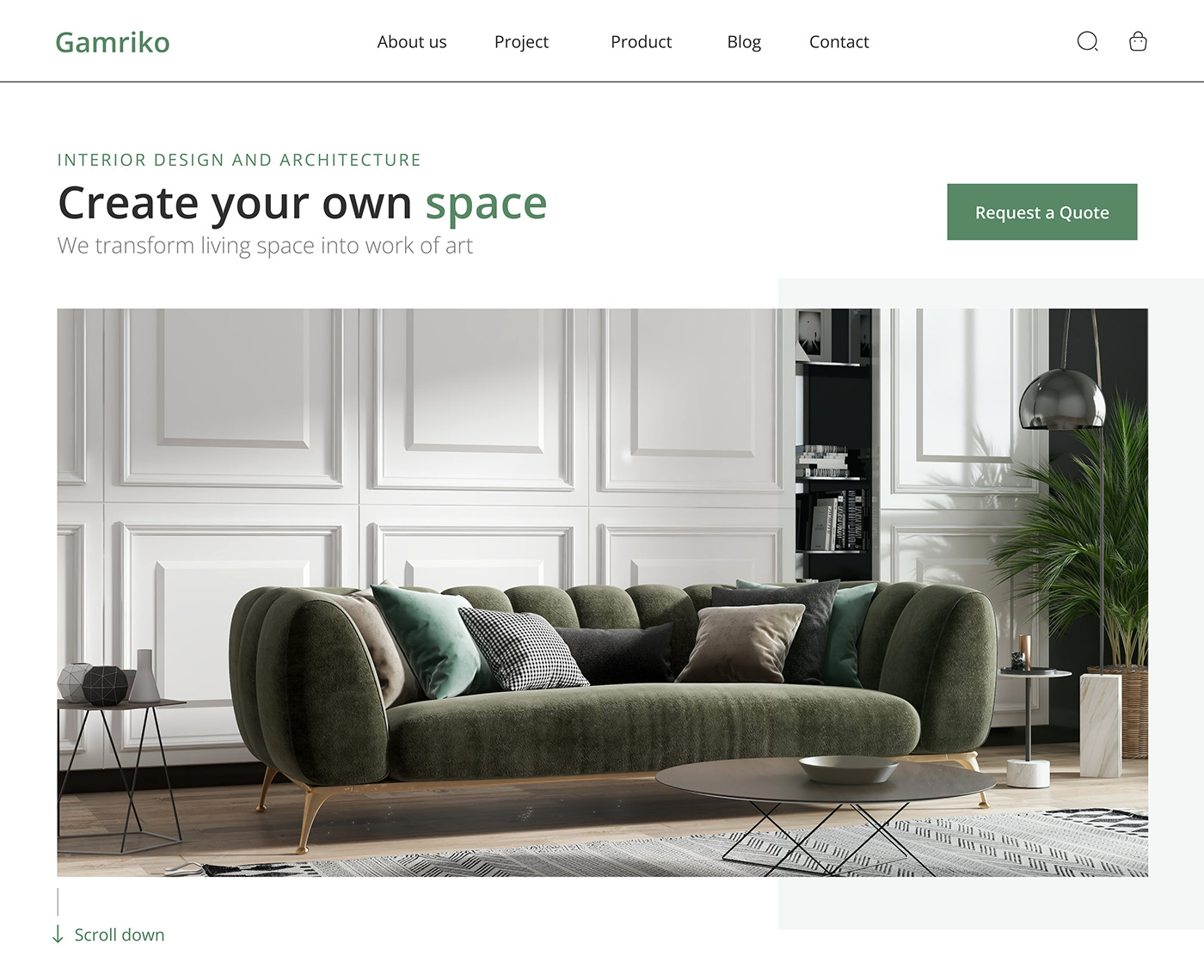 furniture furniture design  furniture store Furniture Website landing page ui design Web Design  Website Design