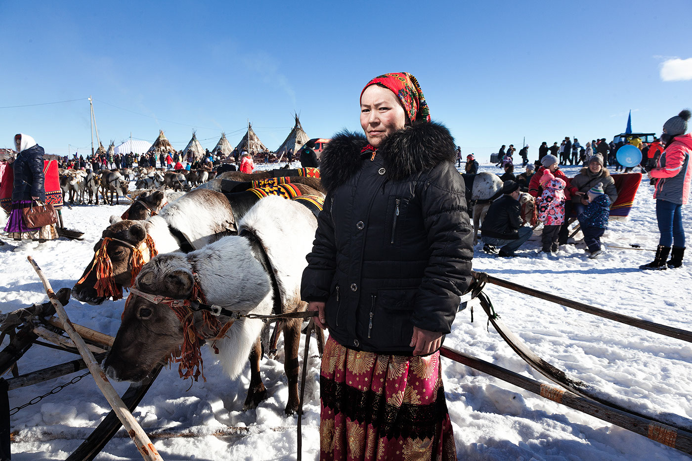 portrait portraits Yamal Russia day of reindeer herders herders reindeer