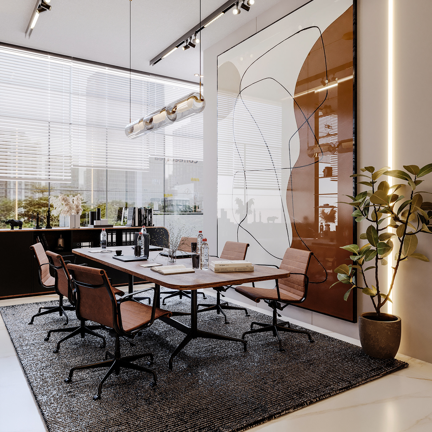 interior design  Office Design admin CEO Office meeting room secretary Luxury Design 3ds max corona modern