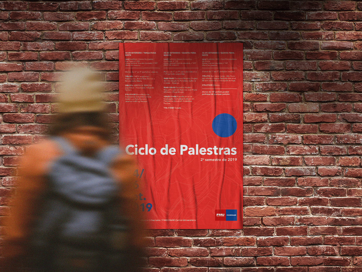 architecture arquitetura e urbanismo cartaz ciclo de palestras concurso de cartazes cycle of lectures lectures Palestras poster poster contest