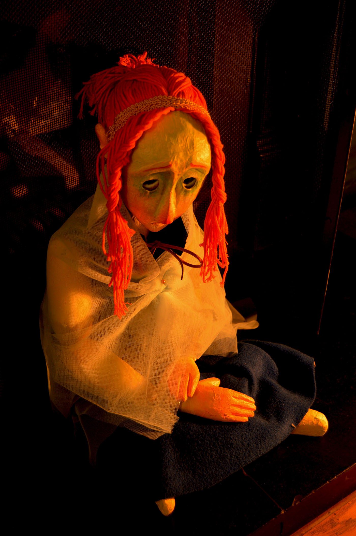 puppet puppetry papier-mâché Ireland changeling fairy mythology legend myth mask street theatre storytelling  