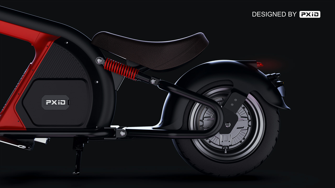PXID designed 12Inch scooter design Tire Electric Motorcy