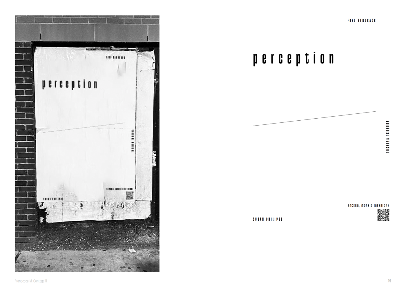 Exhibition  conceptual perception susan philipsz sandback introspective Brutalism Layout Design Stimuli арт