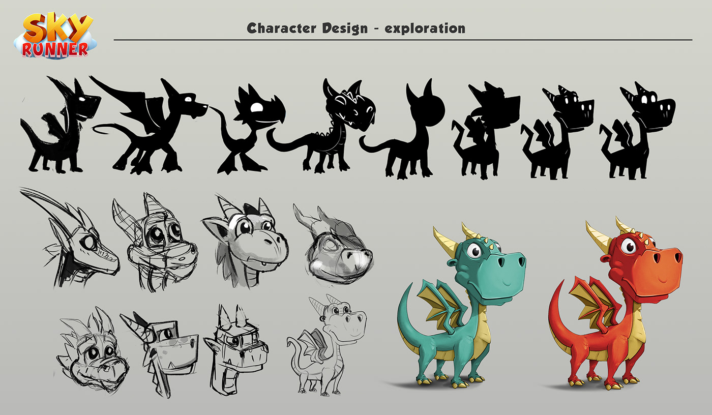 art casual Character concept design game logo marketing   mobile runner
