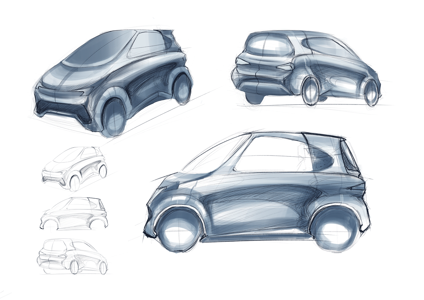 sketch Drawing  concept art car Automotive design automotive   industrial design  transportation Digital Art  Render