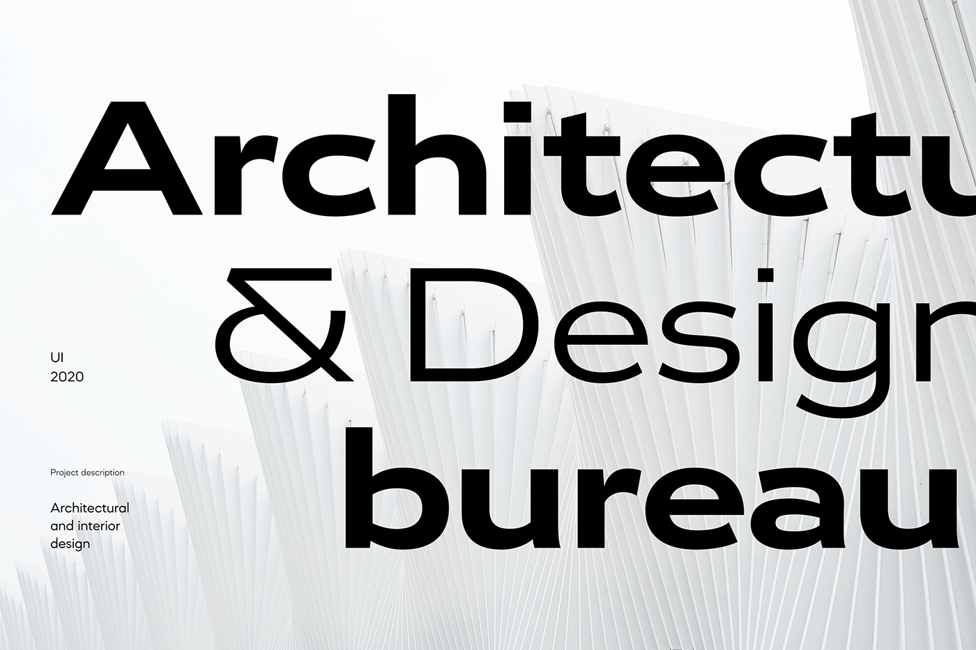 architecture building landing Minimalism UI Webdesign