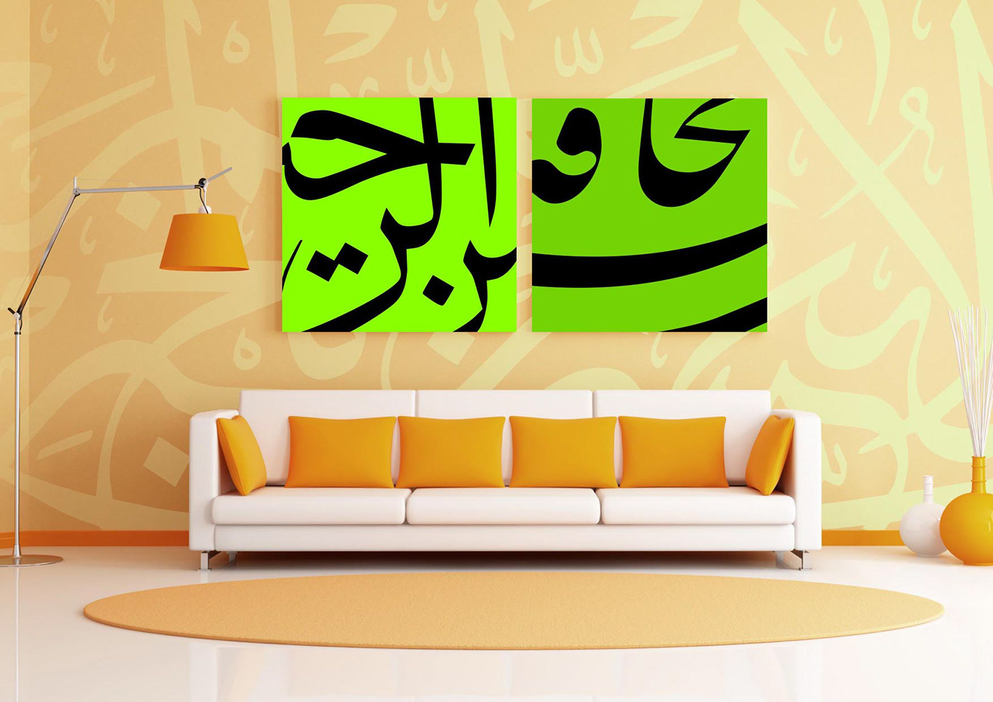 arabic Arab type arabic font decoration wall Interior Arabic letter Thulth design art arabic type amman jordan Ramzi