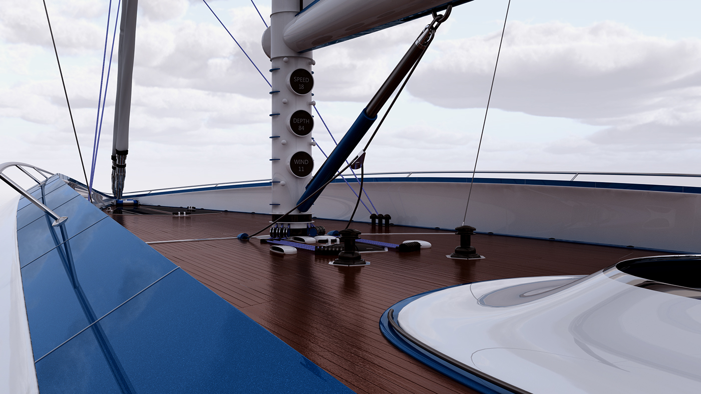 Yacht Design Marine design industrial design  product design  concept automotive   Render sketch boatdesign Okean