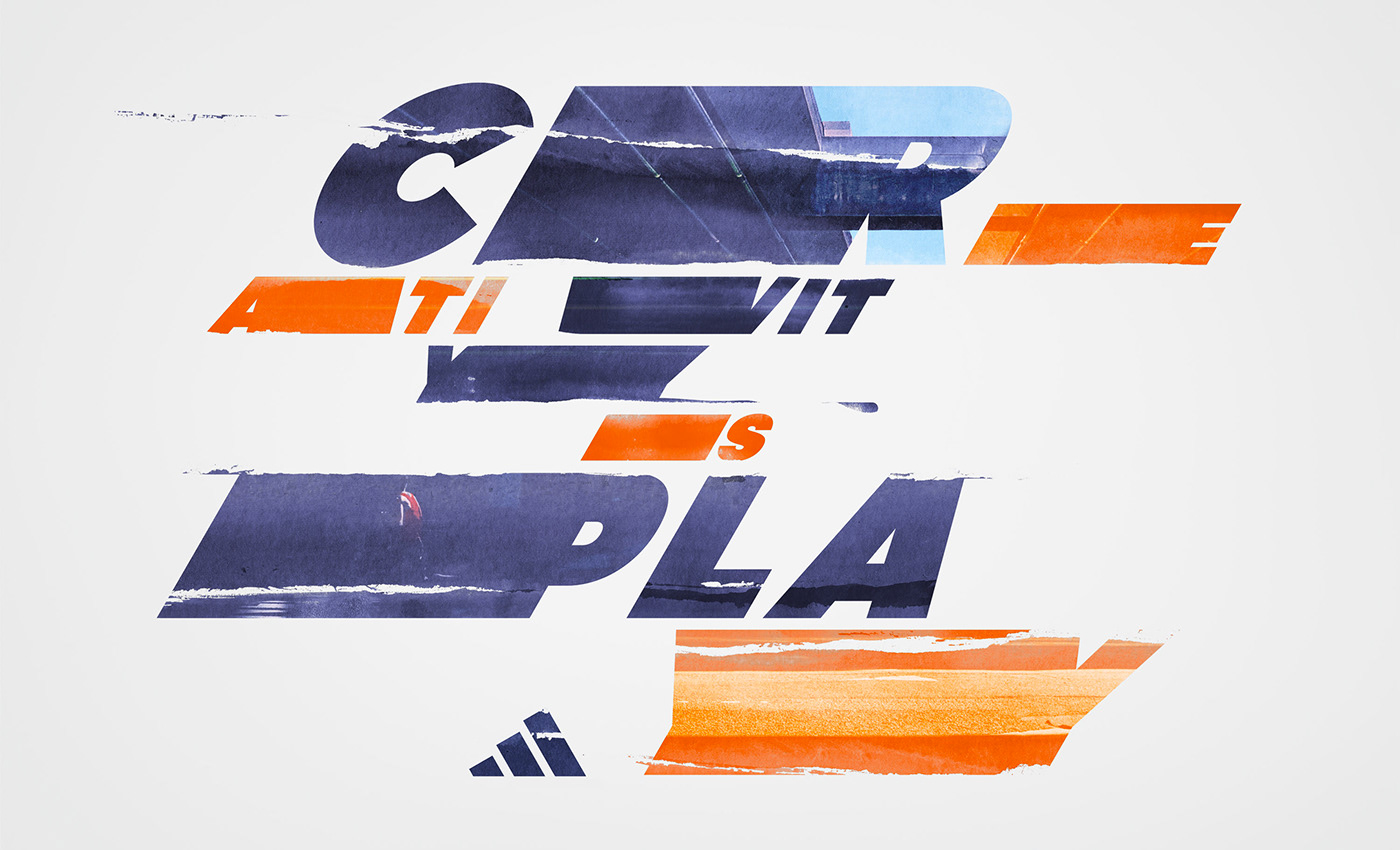 adidas art athletics creators play posters sawdust sport typography  