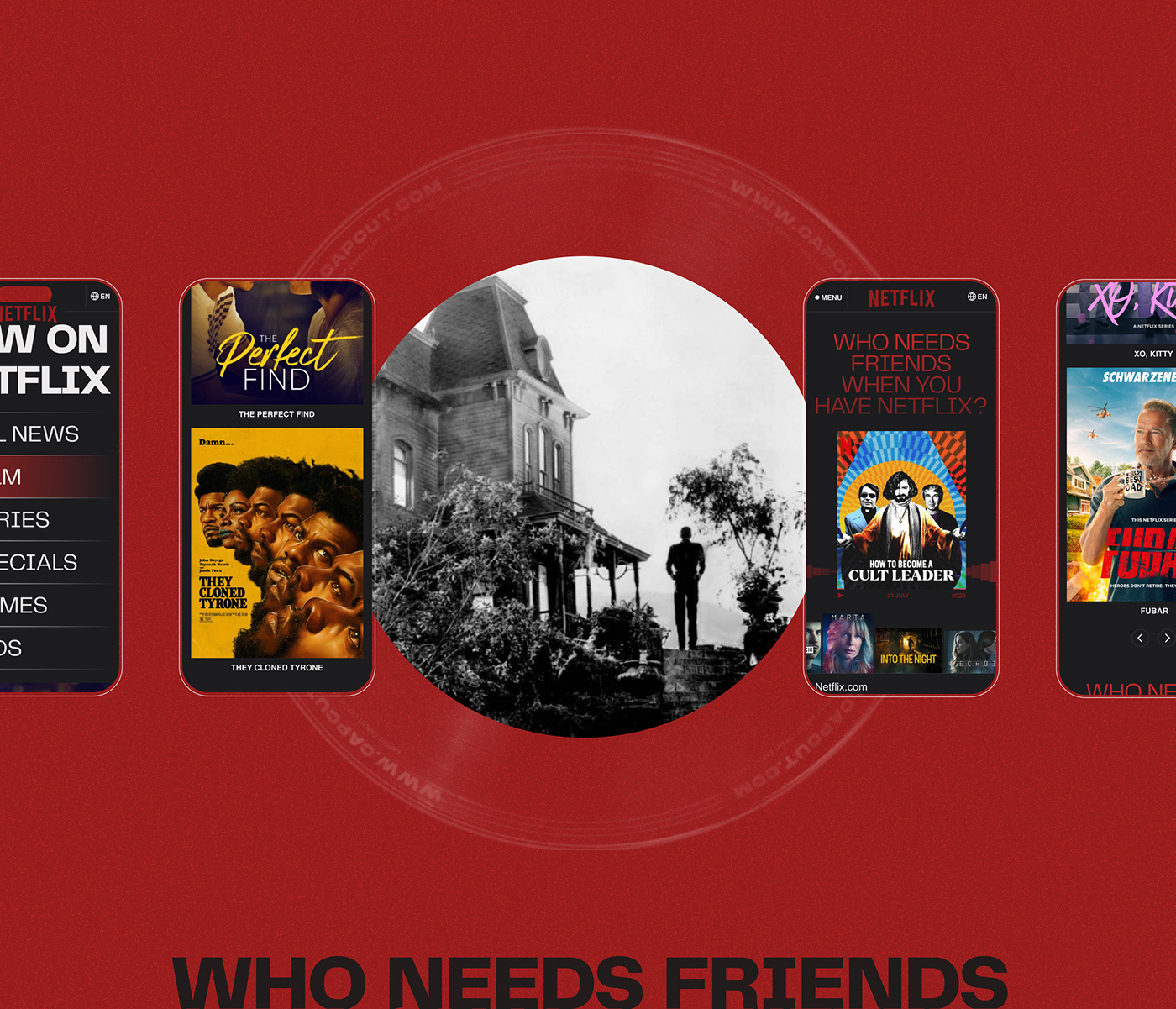 Cinema movie Netflix Website Figma Web Design  веб-дизайн ui design UI/UX