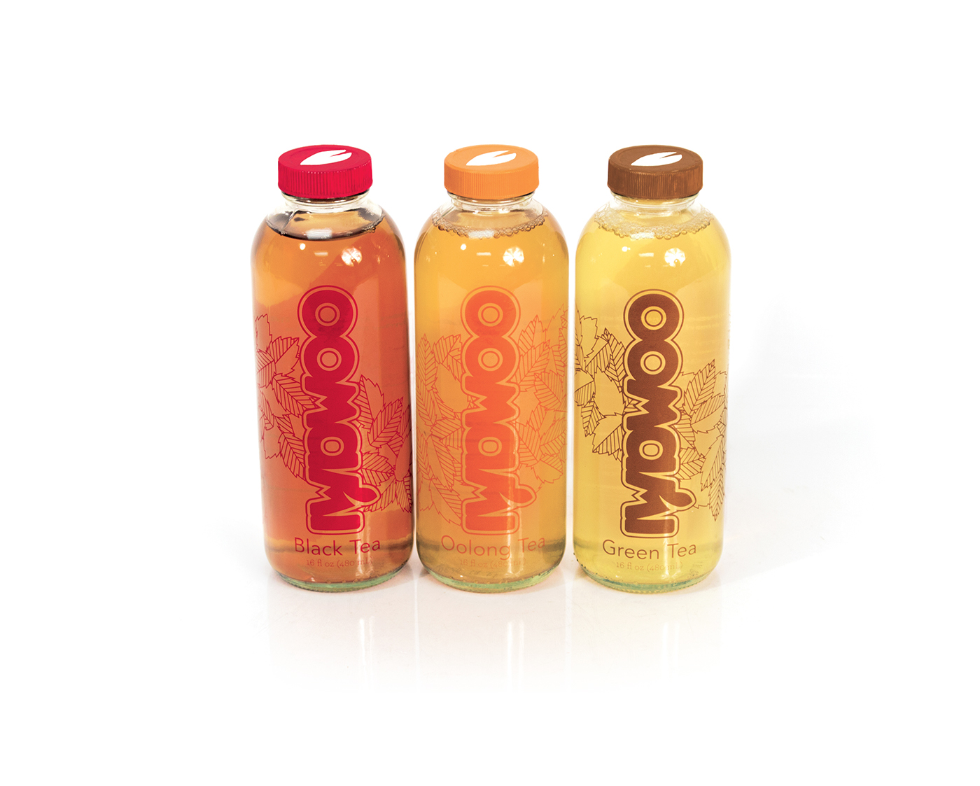 bottle tea oomami design transparent package