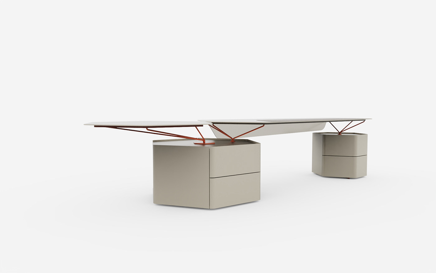 design table desk Office furniture product design  Minimalism industrial design  Office Design