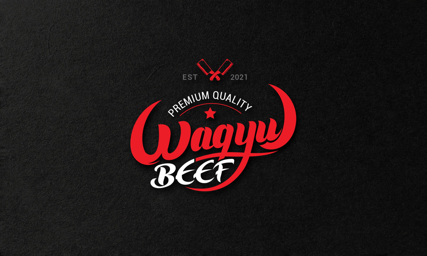 barbecue BBQ beef food logo grill hot dog meat steak wagyu Wagyu cattle