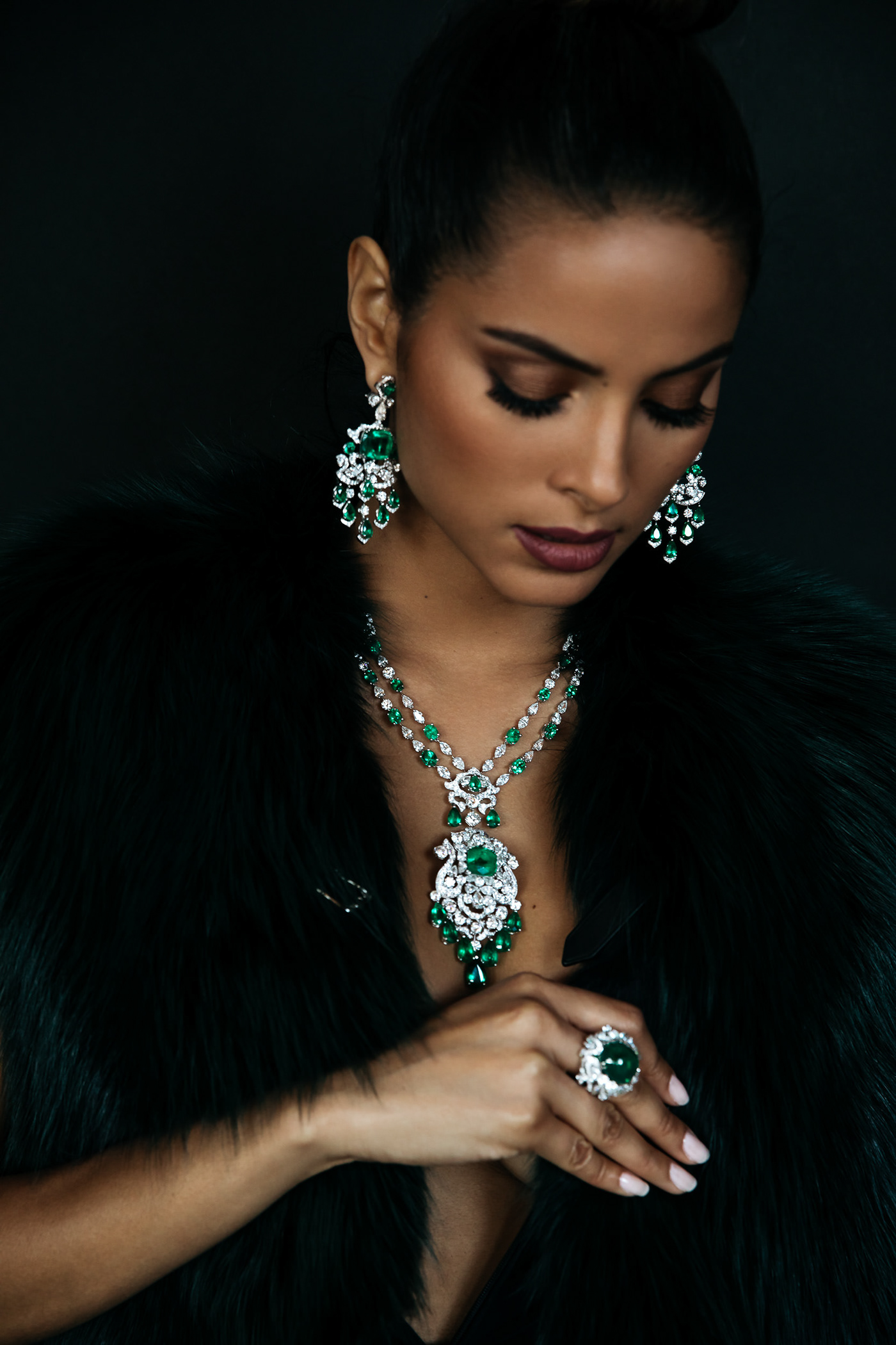 jewelry high jewelry campaign beauty model Monaco monte carlo vogue