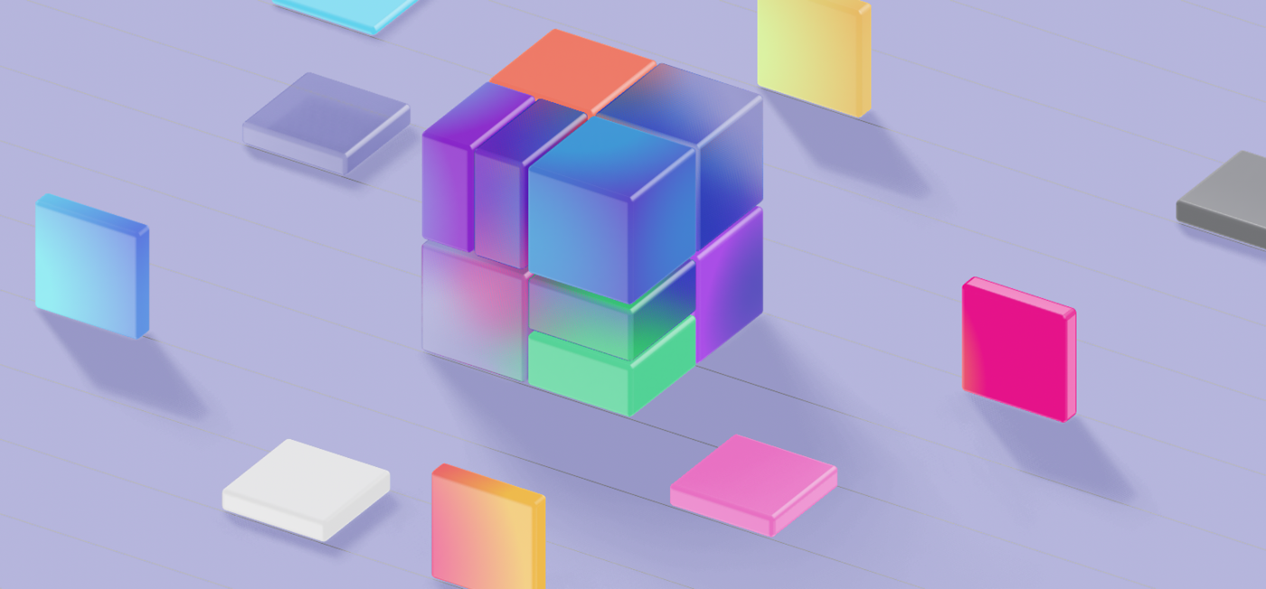 3D 3d modeling Render cube glass geometry 3d art art model