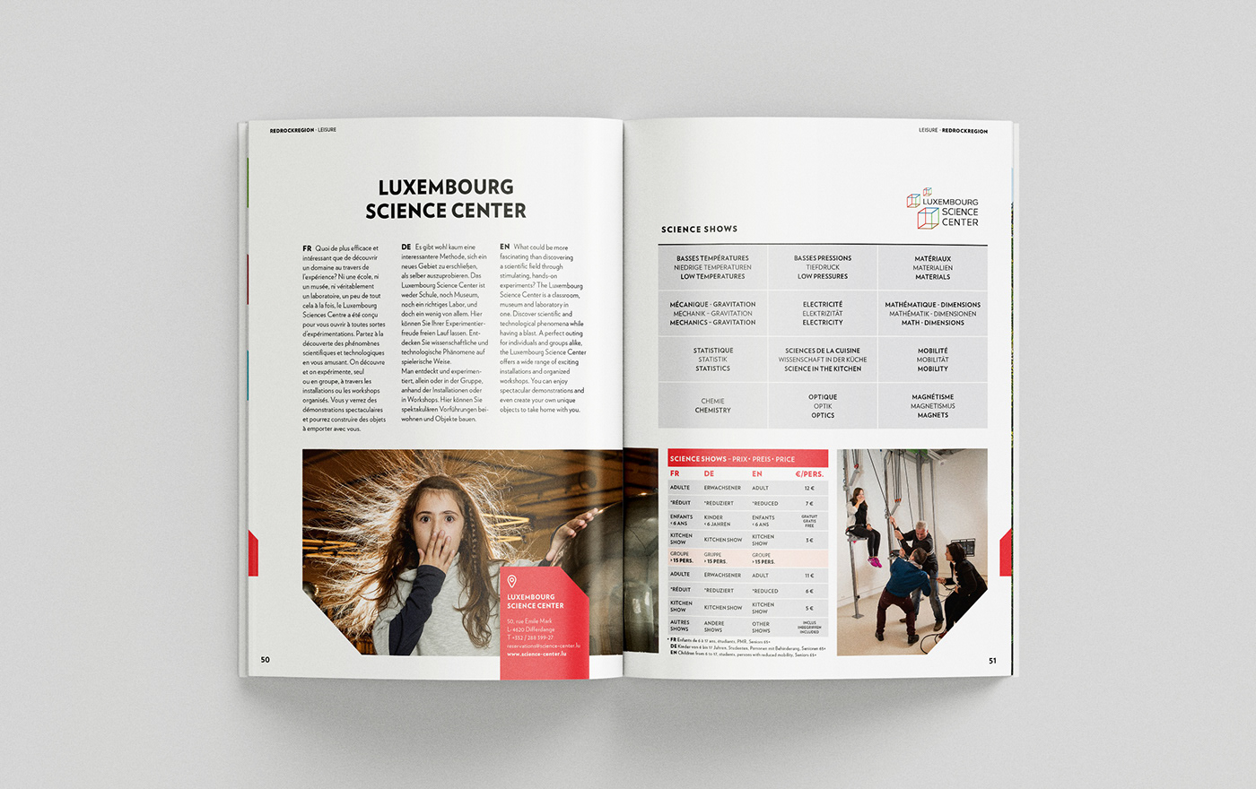 brochure editorial Events Layout luxembourg magazin tourist