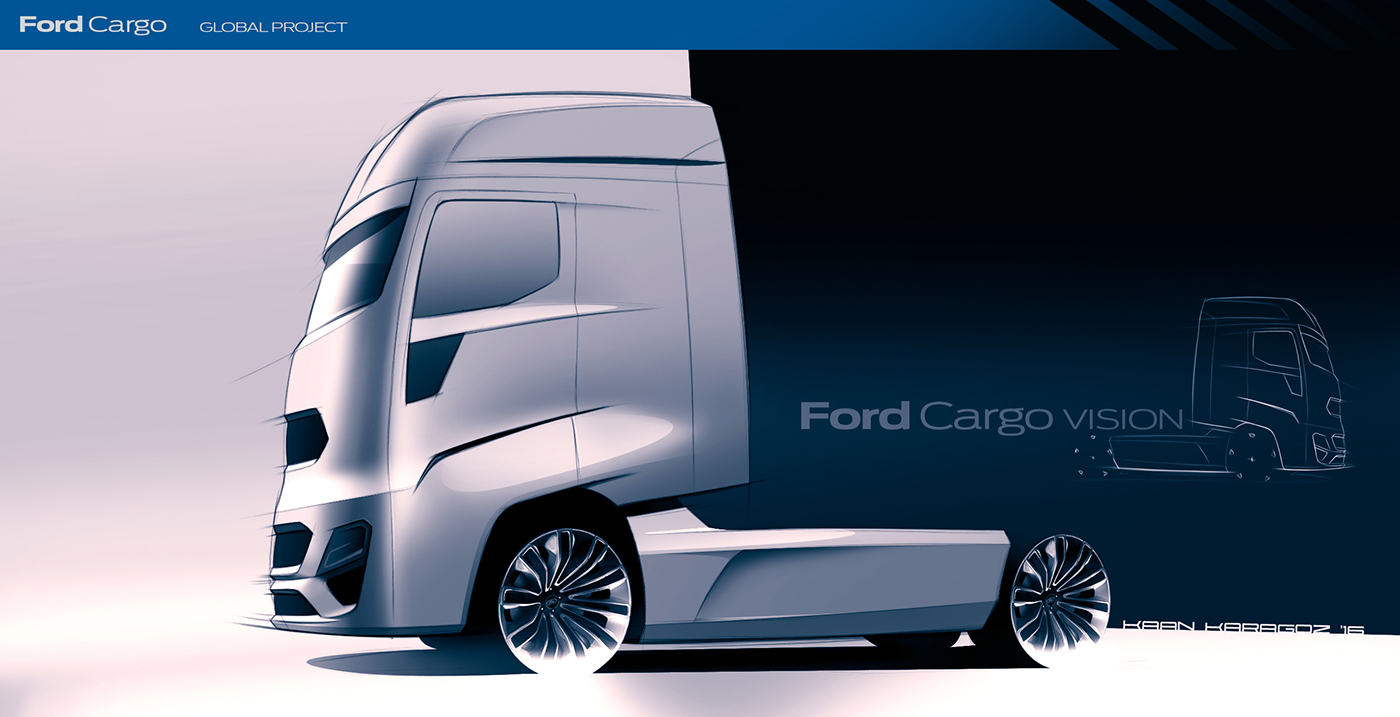 Ford Truck vision concept Cargo car cardesign transportation transportationdesign