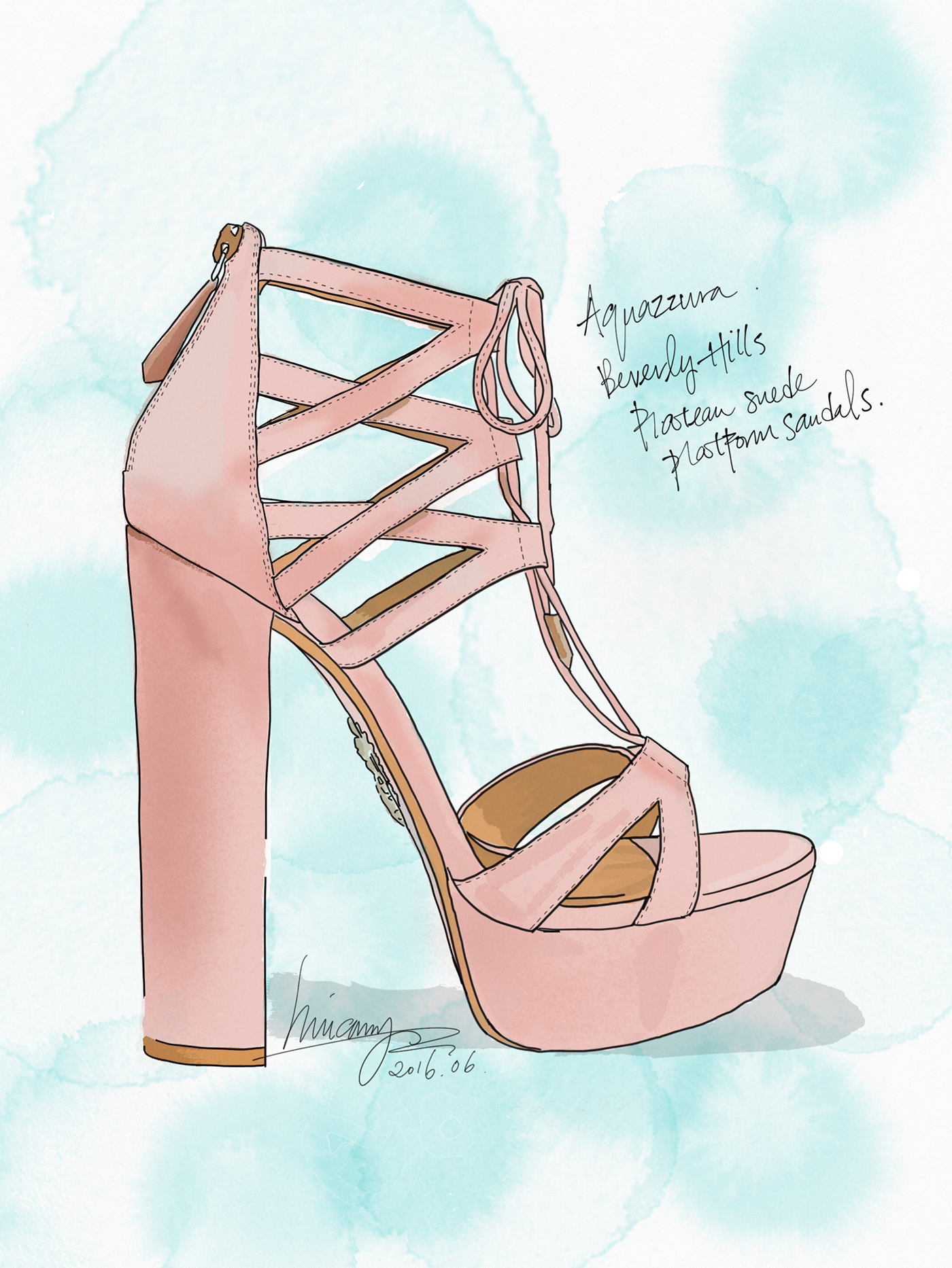 Fashion  shoes illustrations Fashion Illustrations